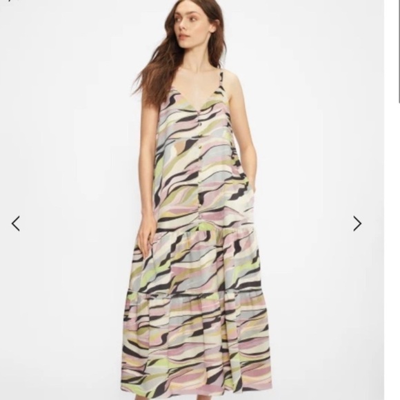 Ted Baker warren spaghetti strap printed dress - Picture 1 of 9